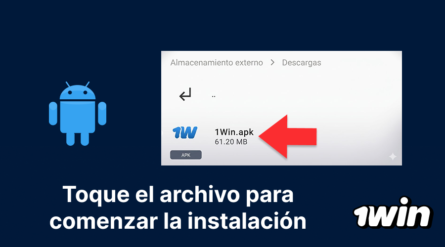 Instalación final de la 1win App