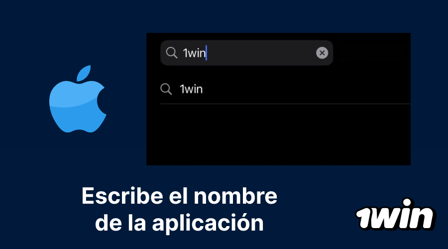 Búsqueda de la aplicación oficial 1win
